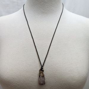 Amethyst stone pendant necklace